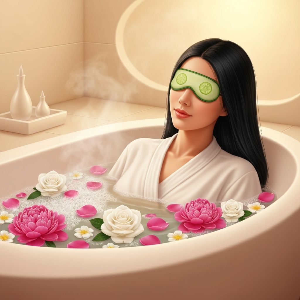Relaxing body spa treatment scene