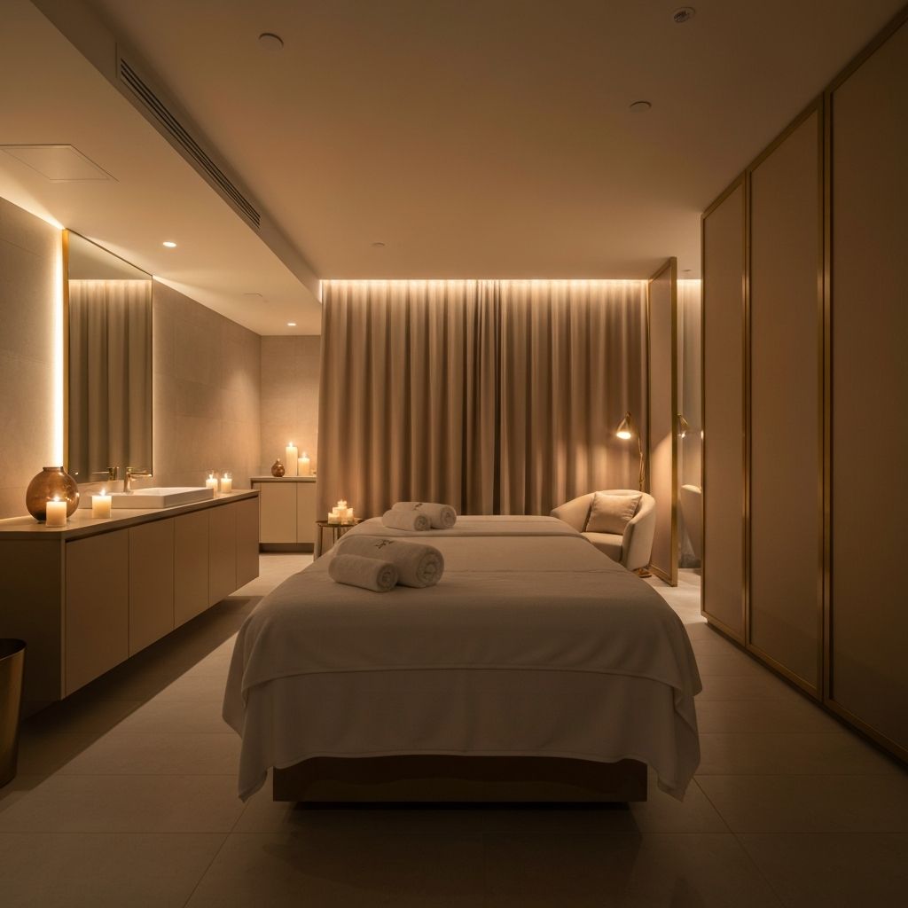 Jannat Spa Center interior – clean and luxurious spa room