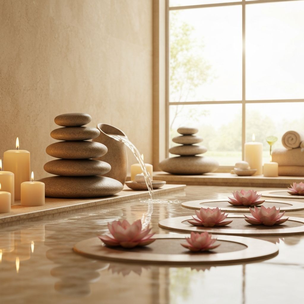 Zen spa environment at Jannat Spa Center